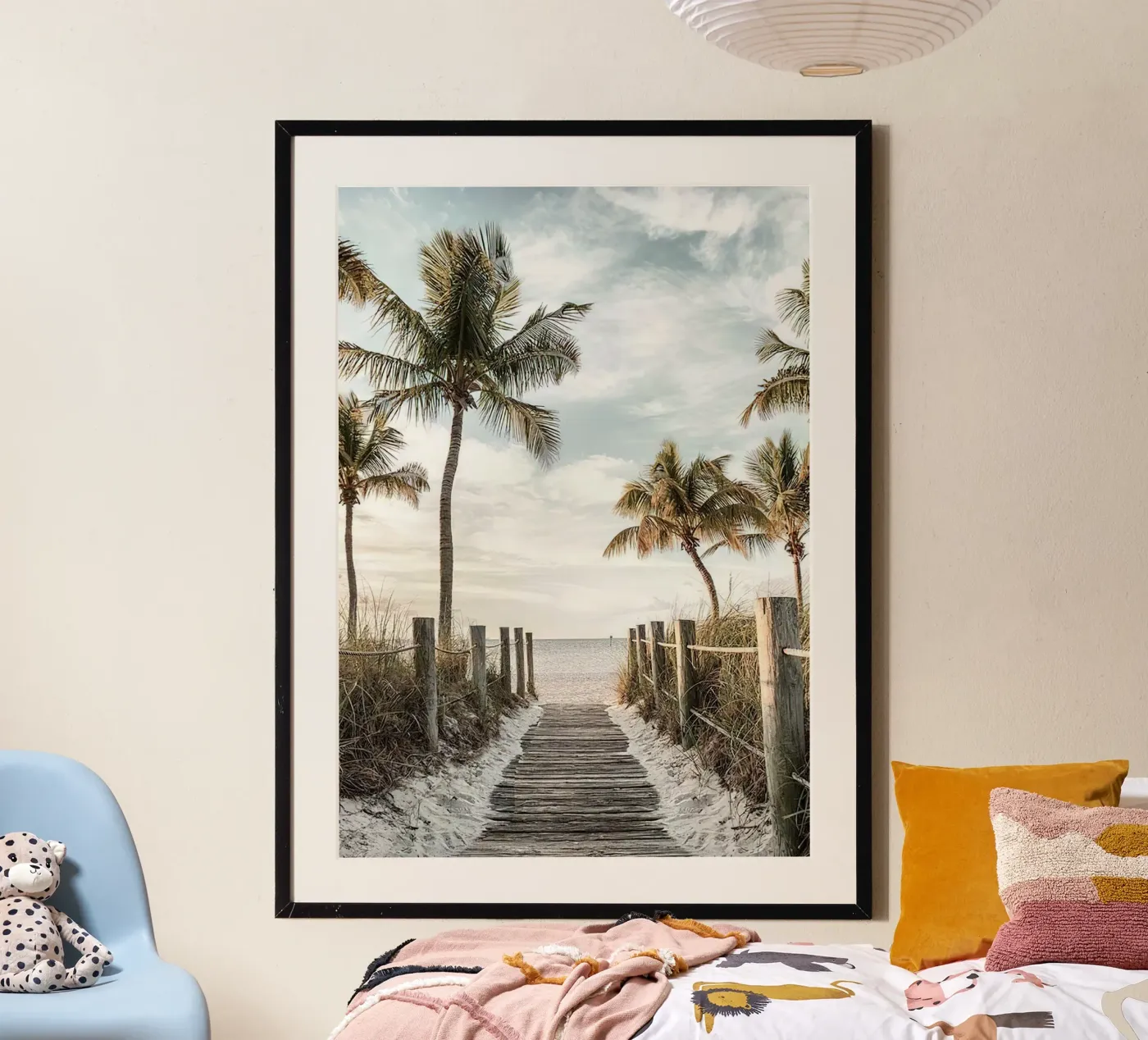Loopbrug strand poster van Sowa Studio