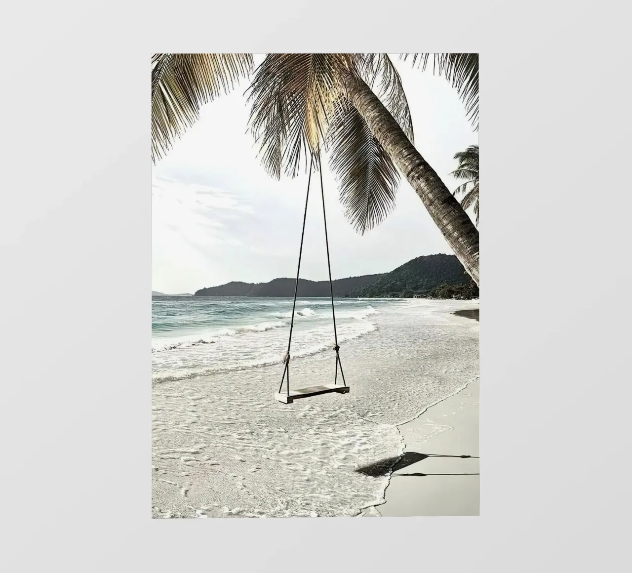 Swing in spiaggia pellicola backlit da Sowa Studio