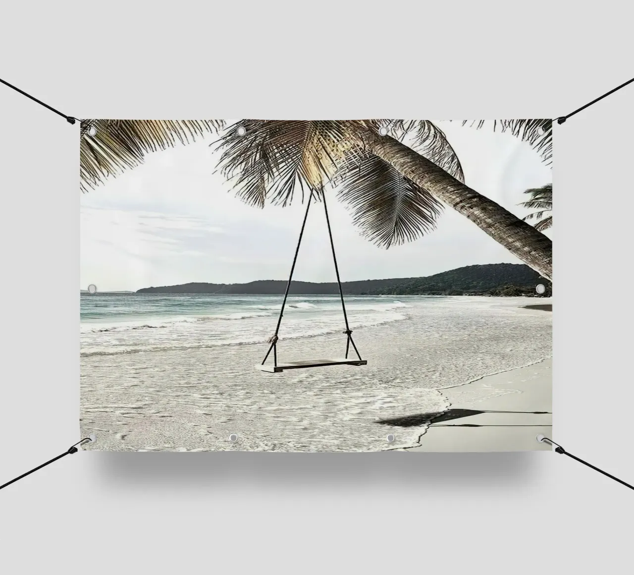 Swing in spiaggia telo in pvc da Sowa Studio