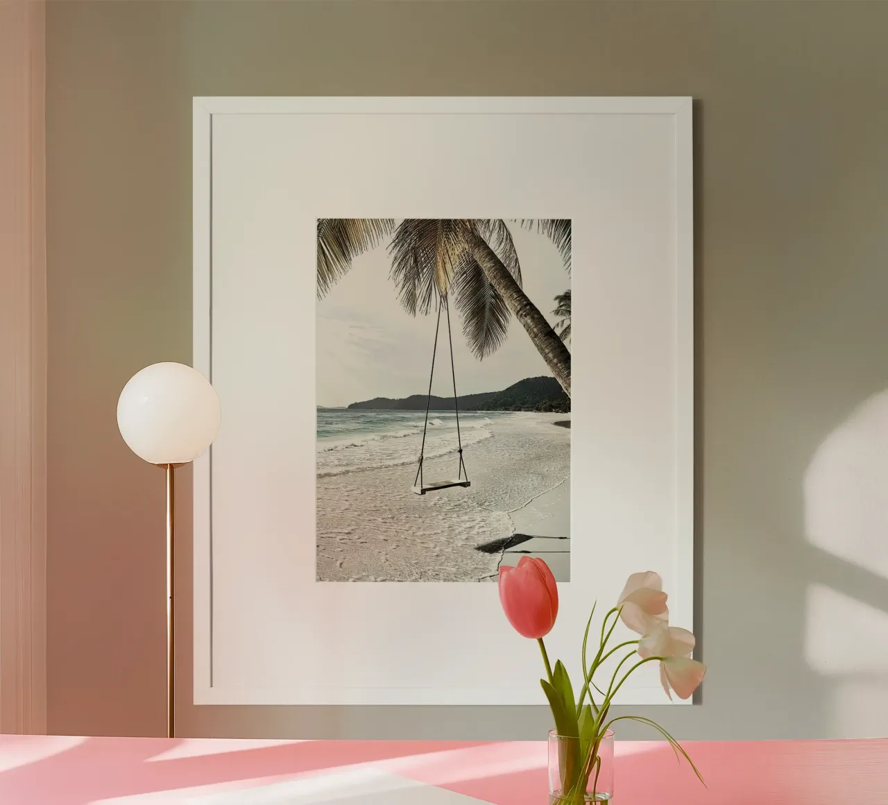 Swing in spiaggia carta hahnemühle da Sowa Studio