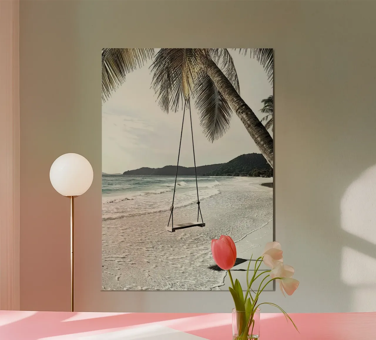 Swing in spiaggia carta hahnemühle da Sowa Studio