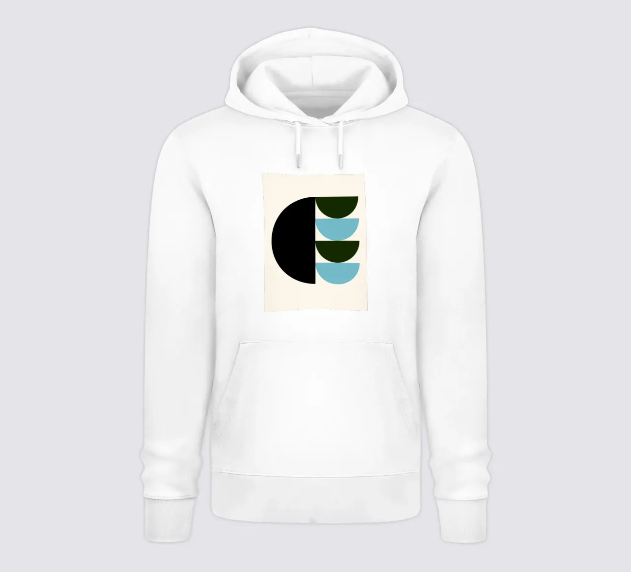 Geo Balance - Forme moderne e minimali felpa con cappuccio da Cozy Vibes