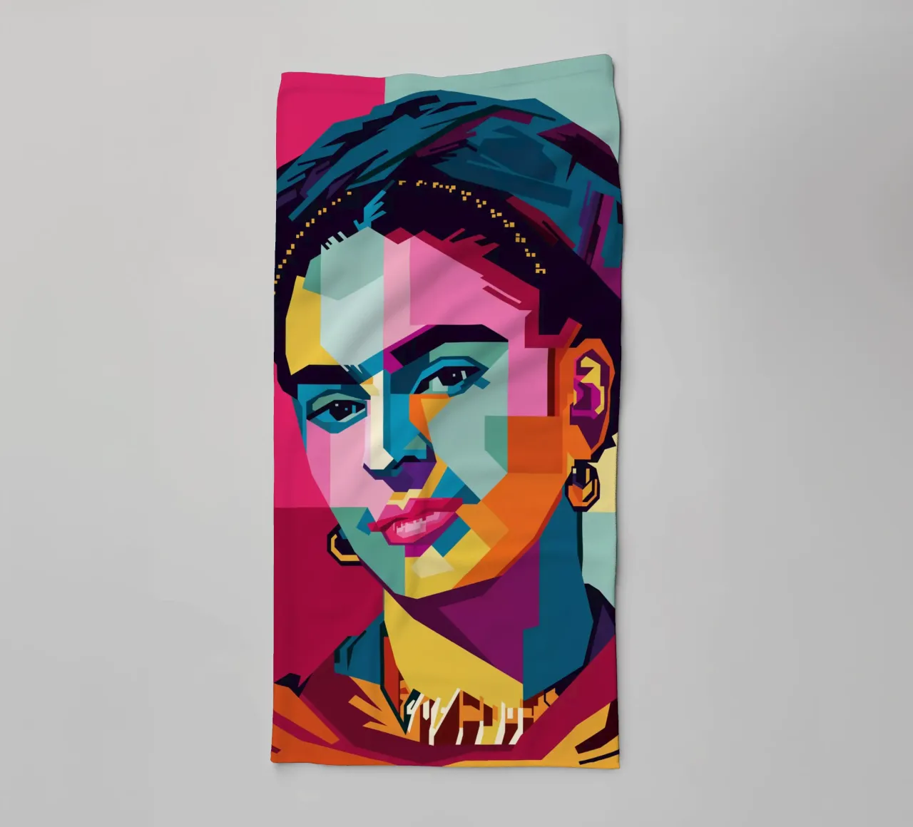 Frida Kahlo Style WPAP asciugamano da bagno da KP Artwork