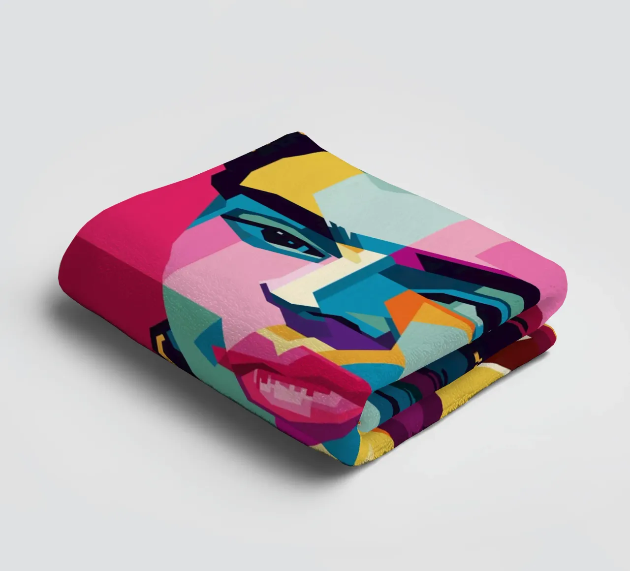 Frida Kahlo Style WPAP asciugamano da bagno da KP Artwork
