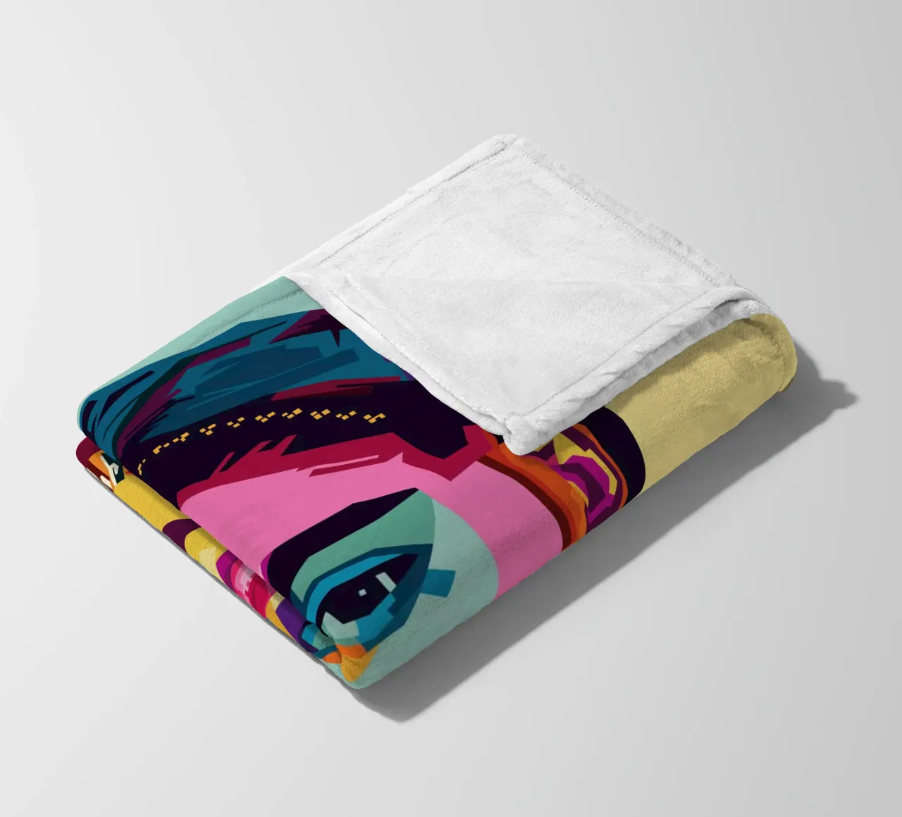 Frida Kahlo Style WPAP coperta in pile da KP Artwork