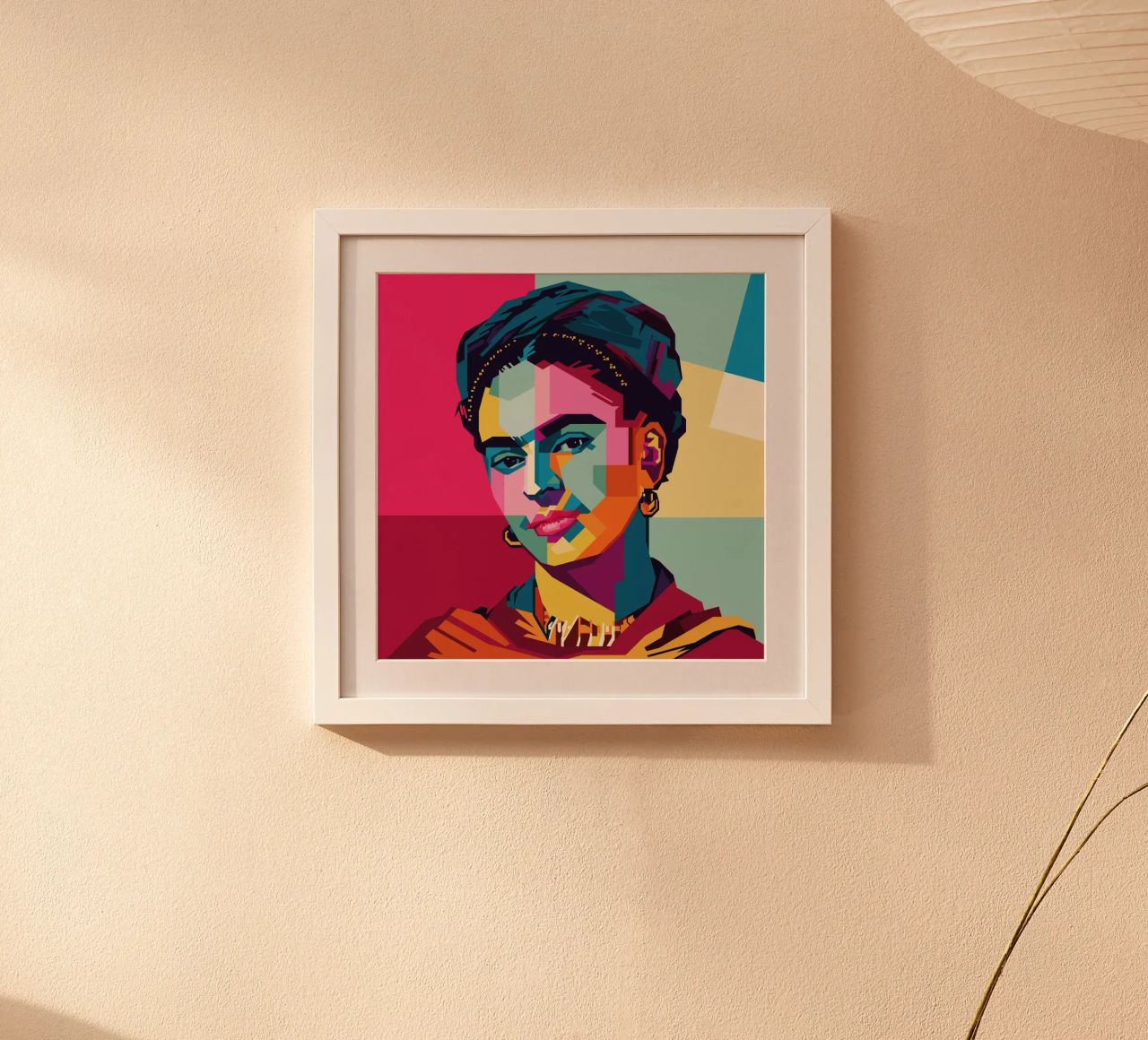 Frida Kahlo Style WPAP poster de KP Artwork
