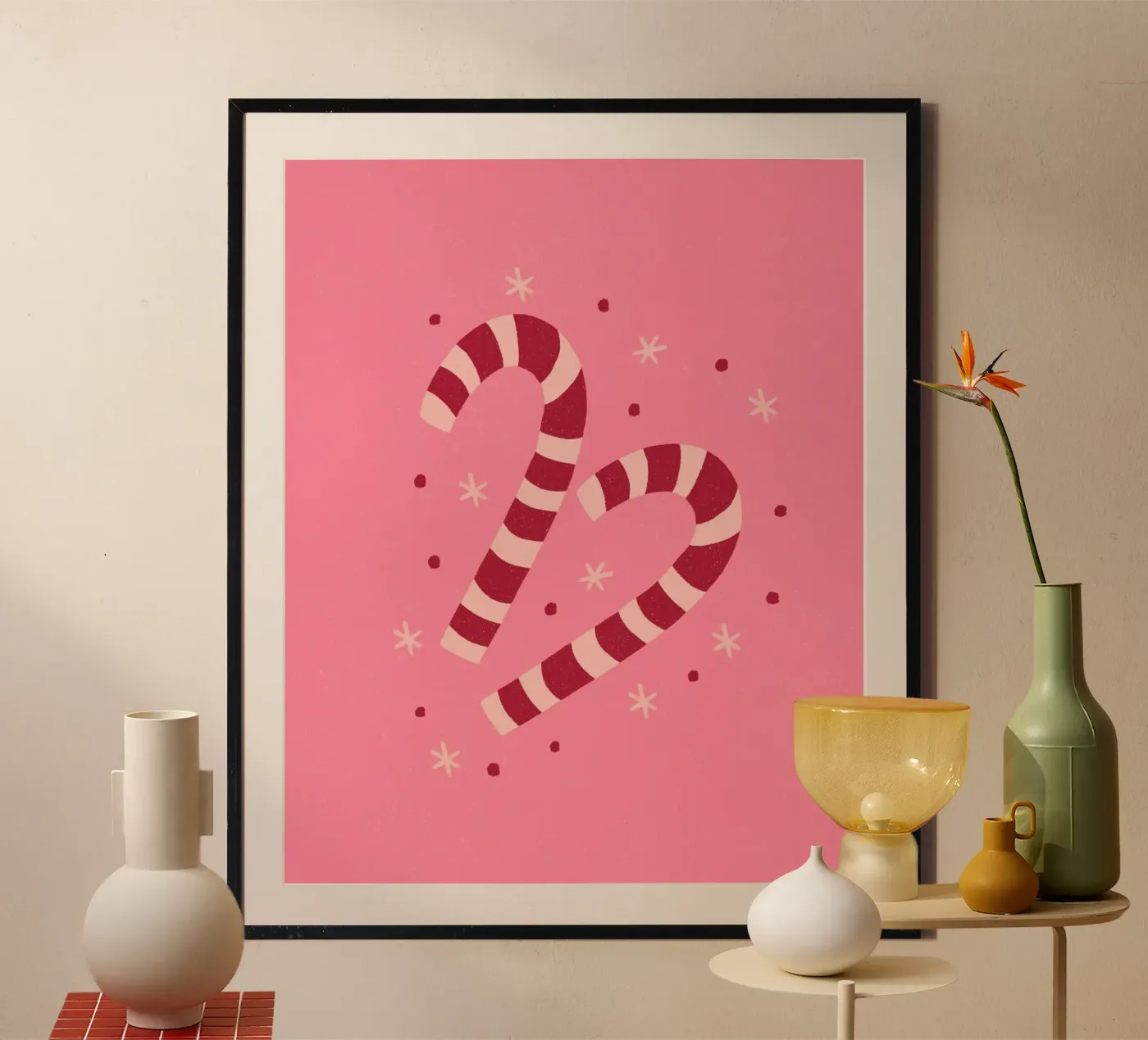 Candycanes poster by Wackapacka Holiday Shop