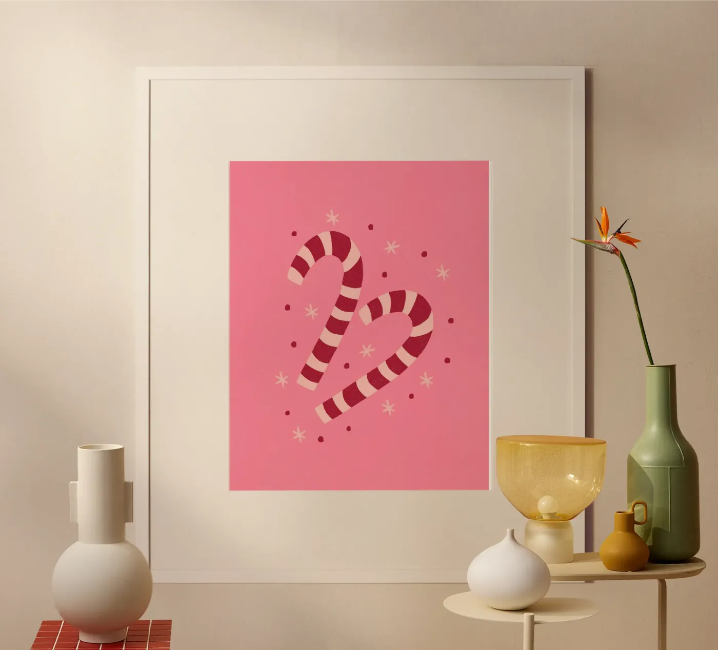 Snoepjes poster van Wackapacka Holiday Shop