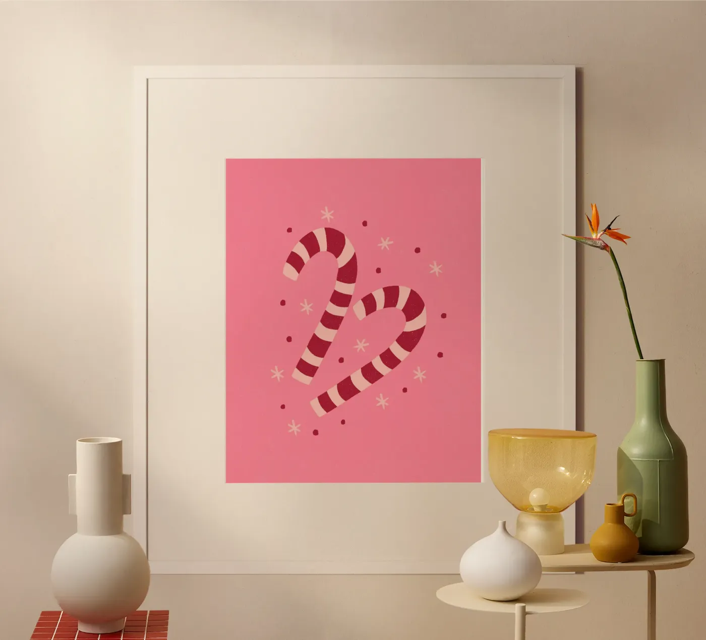 Candycanes poster by Wackapacka Holiday Shop