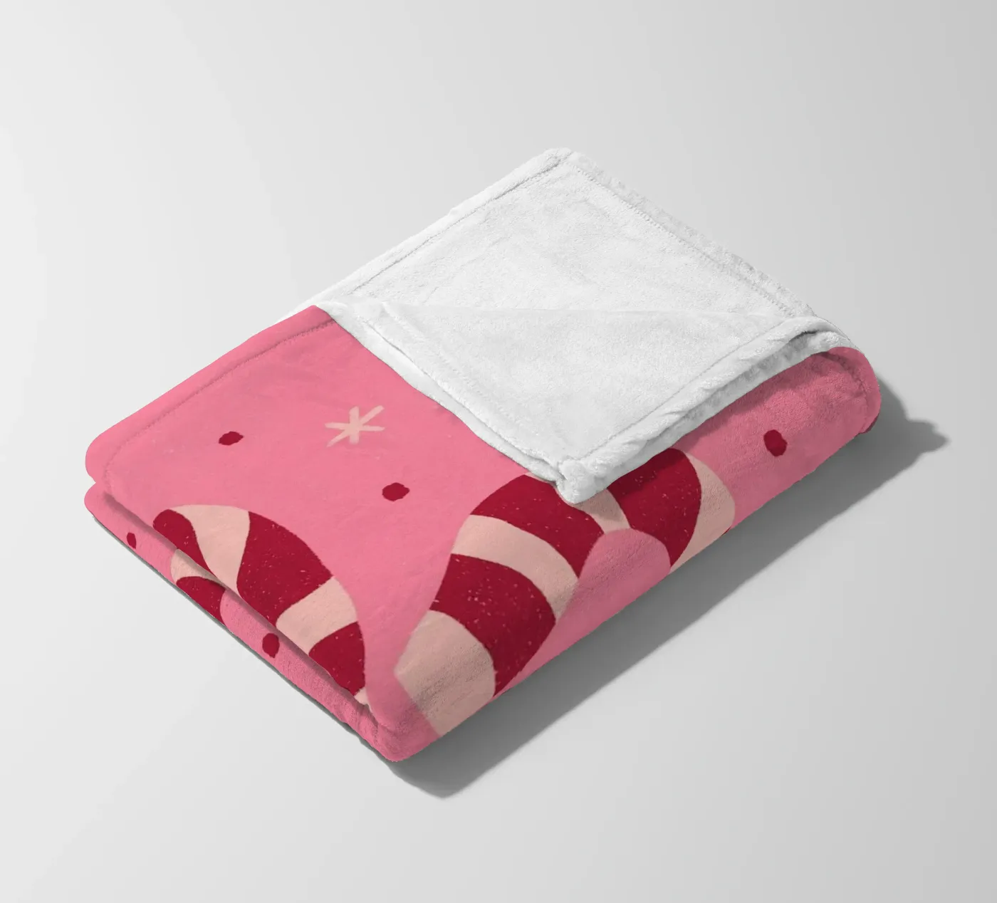 Candycanes coperta in pile da Wackapacka Holiday Shop