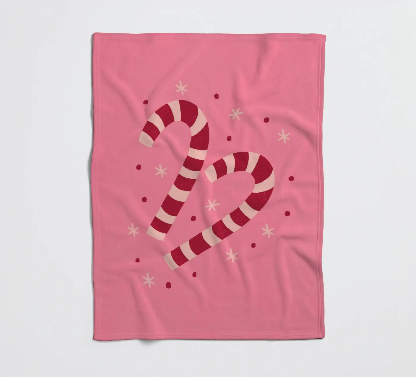 Candycanes coperta in pile da Wackapacka Holiday Shop
