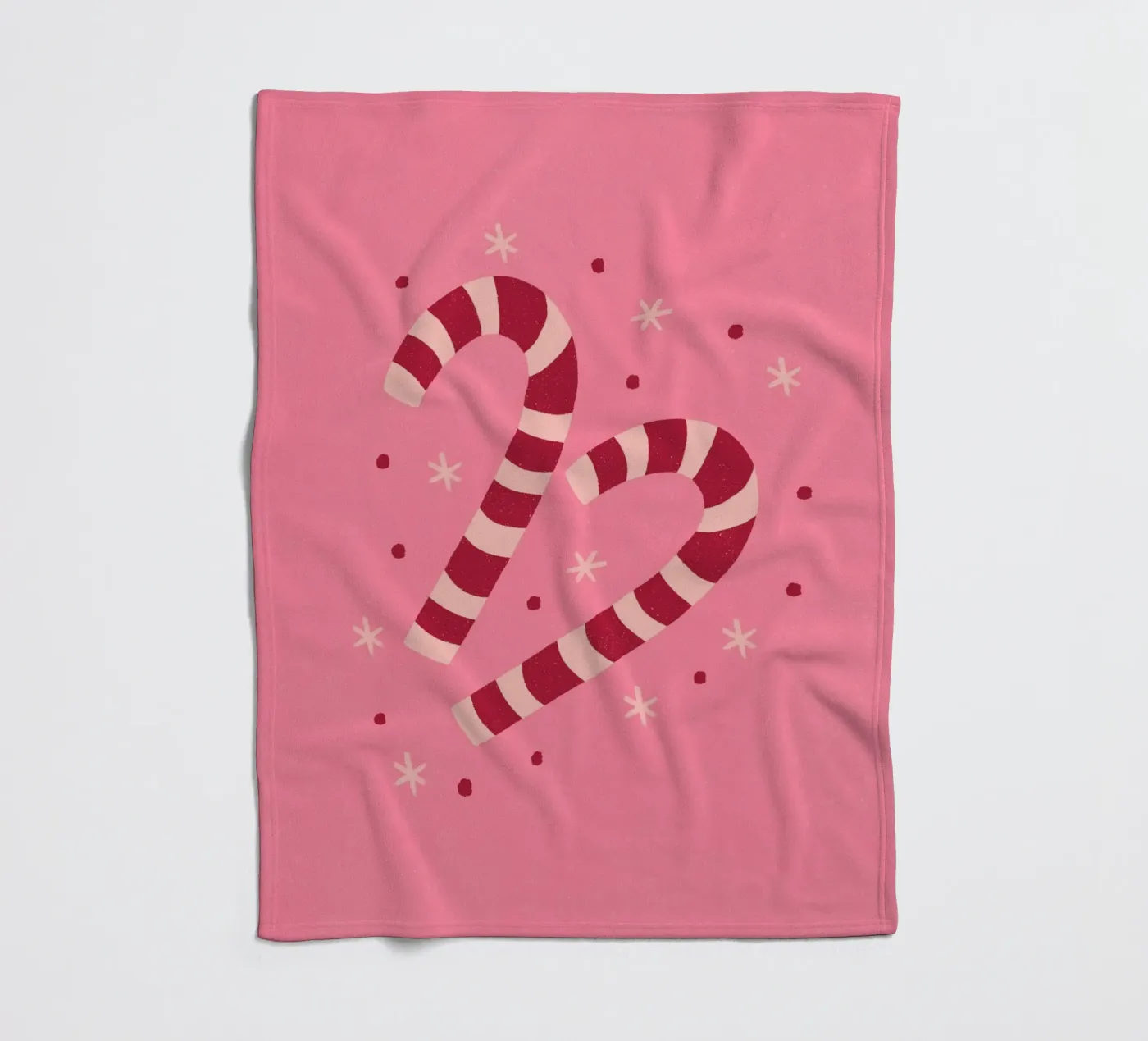 Candycanes fleecedeken van Wackapacka Holiday Shop