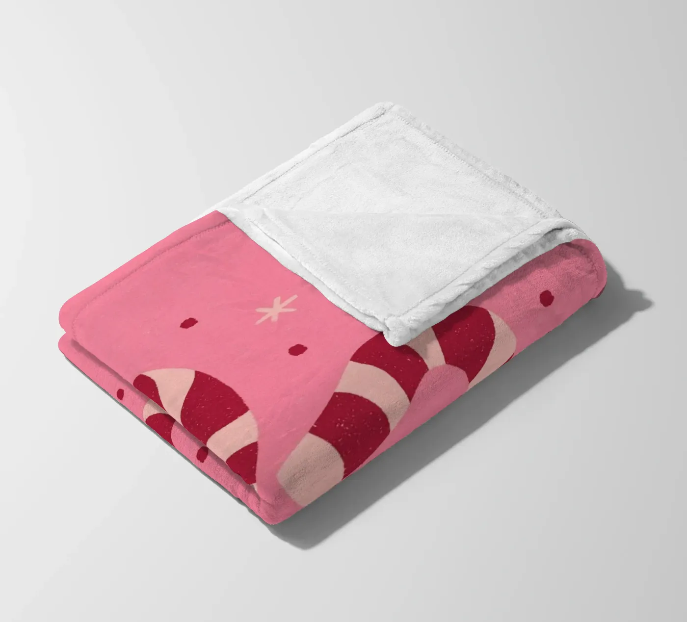Candycanes coperta in pile da Wackapacka Holiday Shop