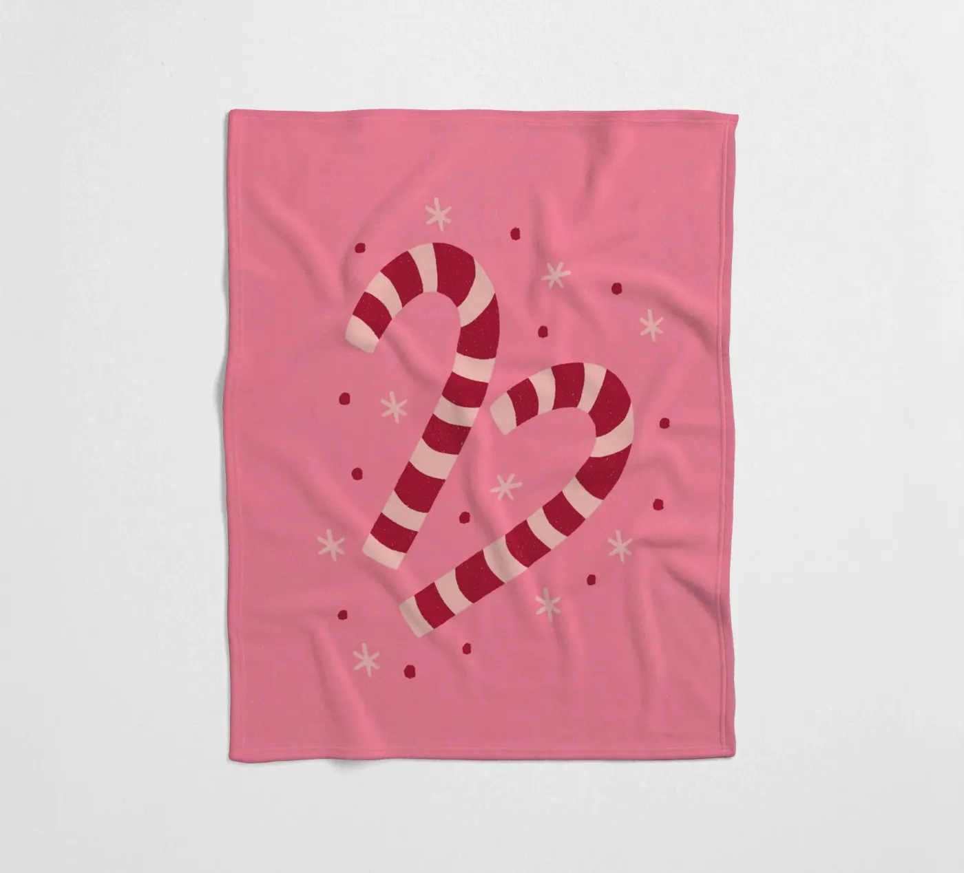 Candycanes fleecedeken van Wackapacka Holiday Shop