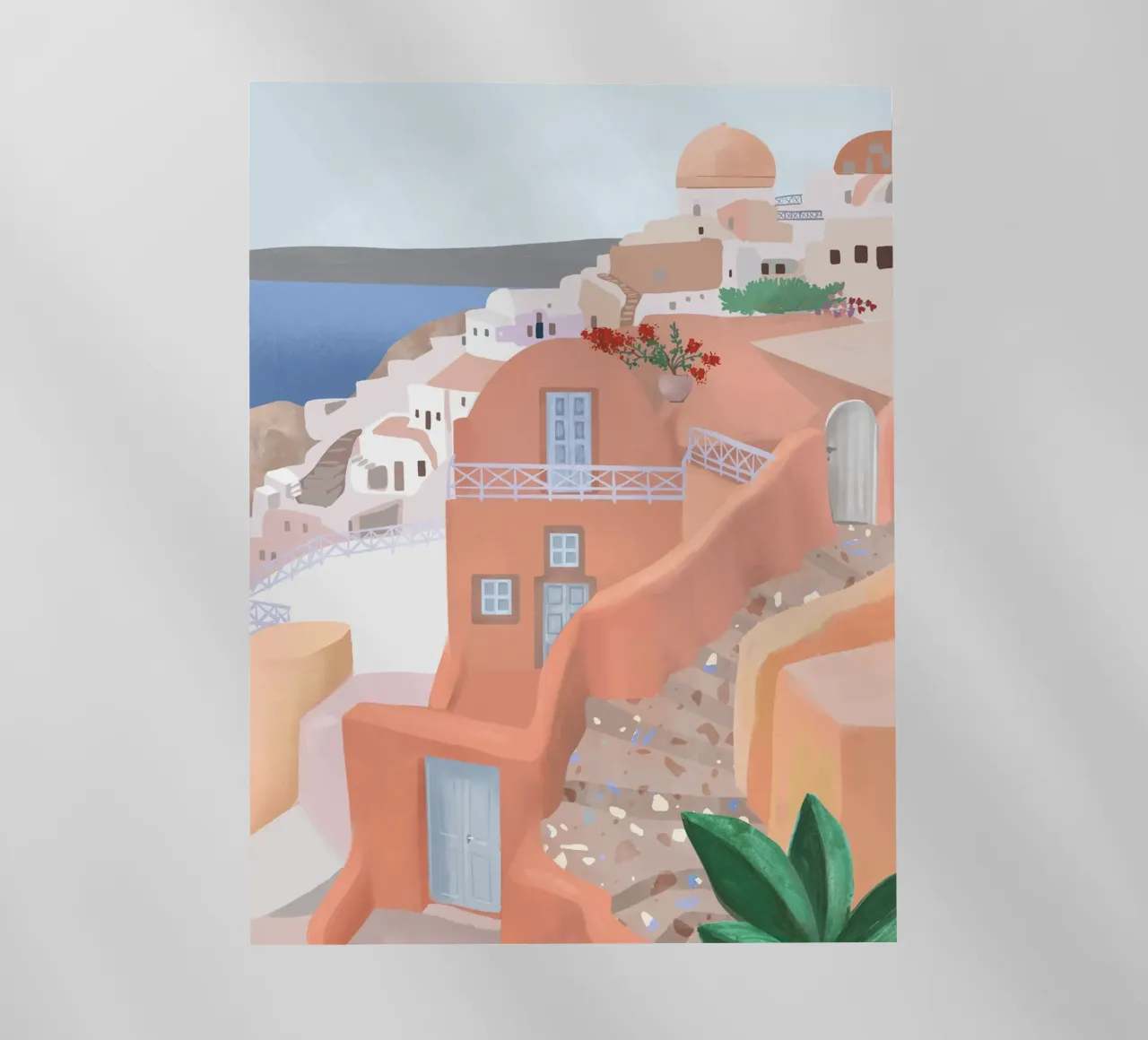 Santorini Streer pellicola backlit da PetrArts