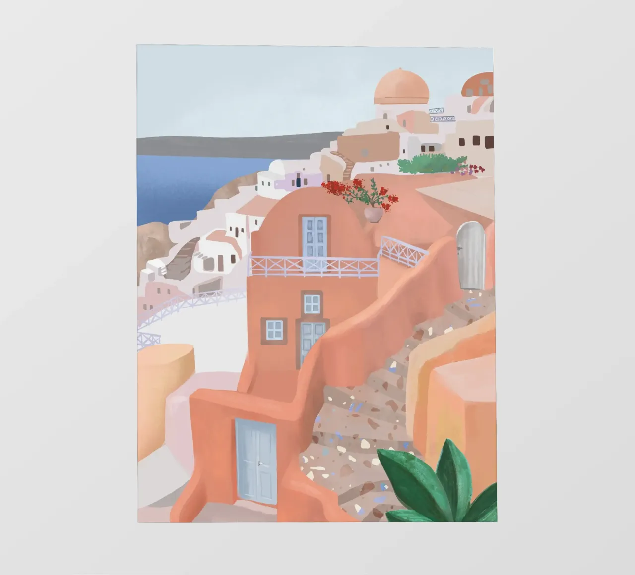 Santorini Streer pellicola backlit da PetrArts