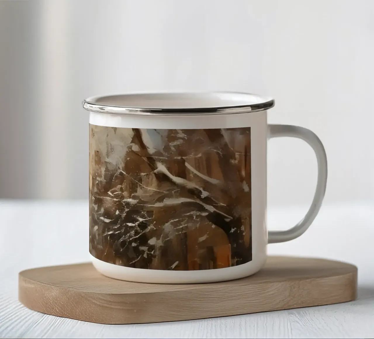 Wintergasse – Nostalgic Snow Scene tazza in smalto da Christmas Vibes 2025