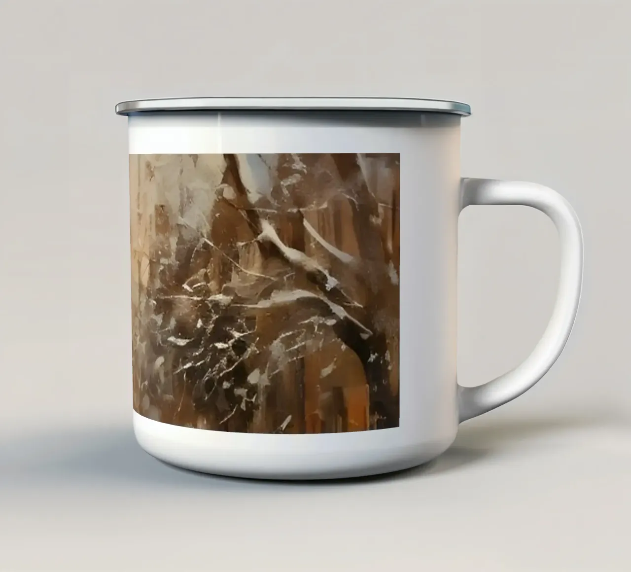 Wintergasse – Nostalgic Snow Scene tazza in smalto da Christmas Vibes 2025