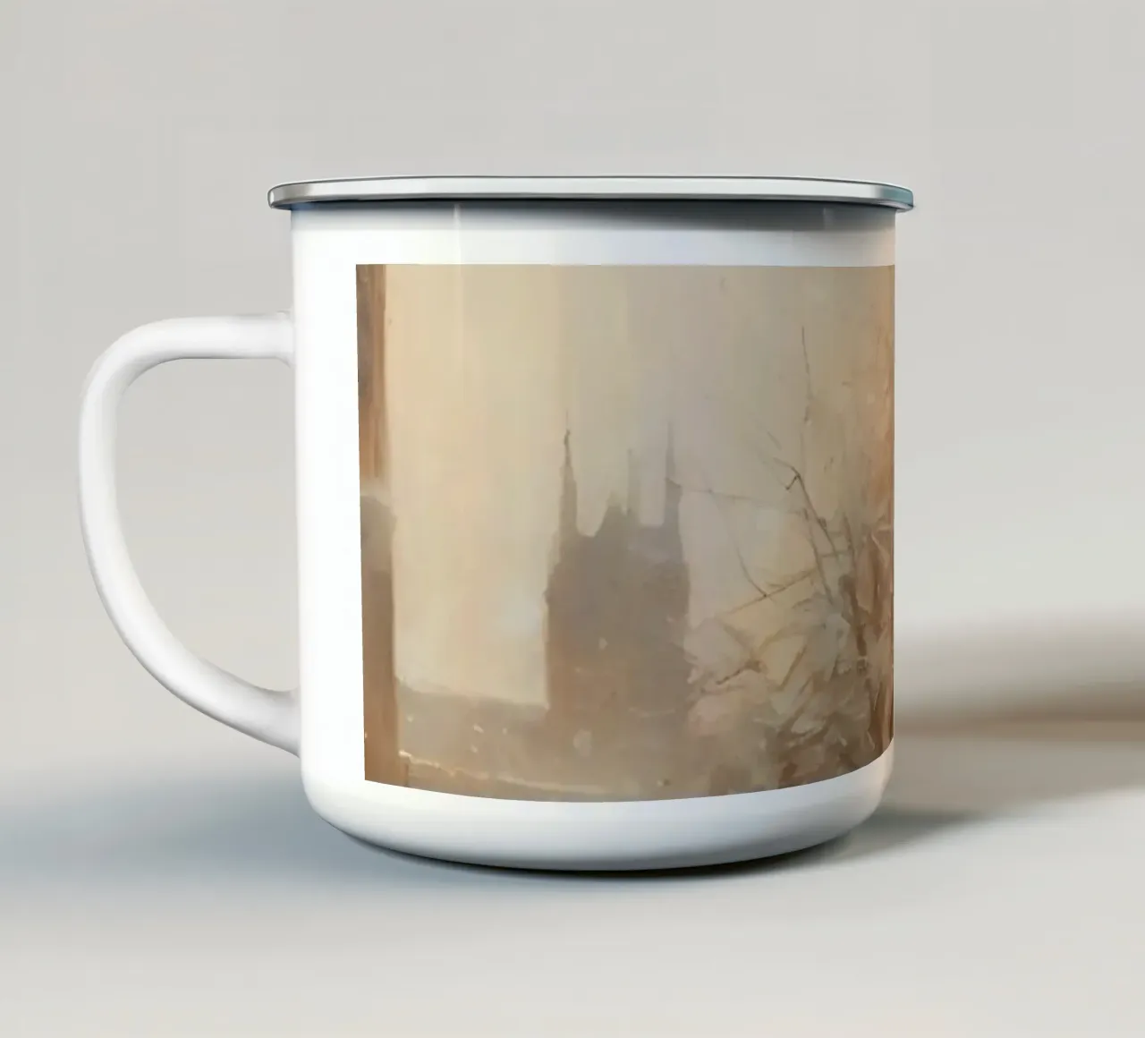 Wintergasse – Nostalgic Snow Scene tazza in smalto da Christmas Vibes 2025