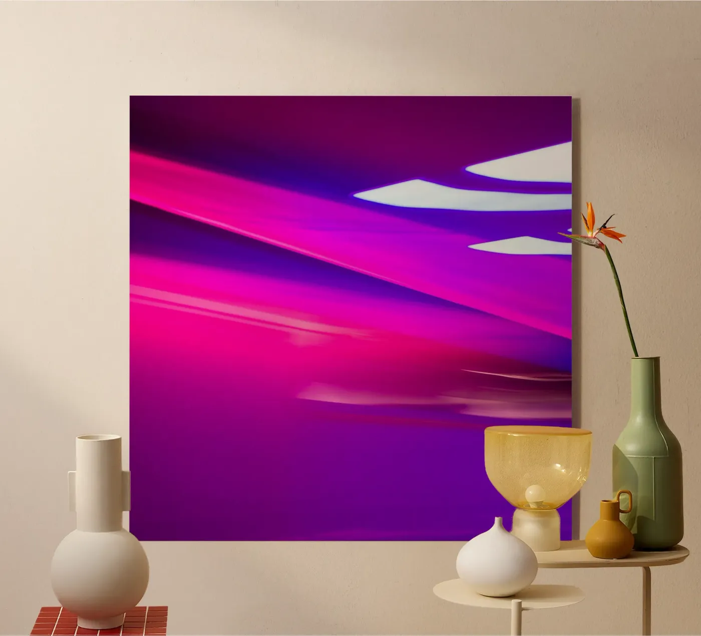 Purple acryl van UrbanART
