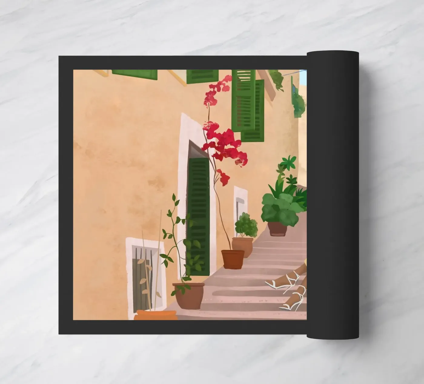 Mallorca, Spain doormat by PetrArts