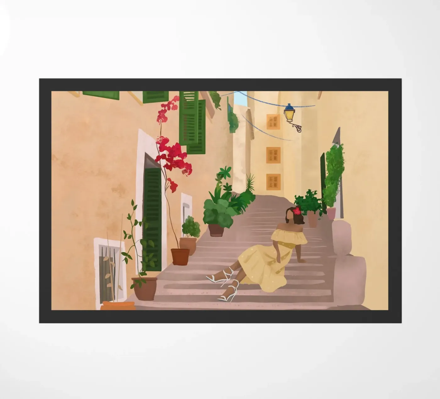 Mallorca, Spain doormat by PetrArts