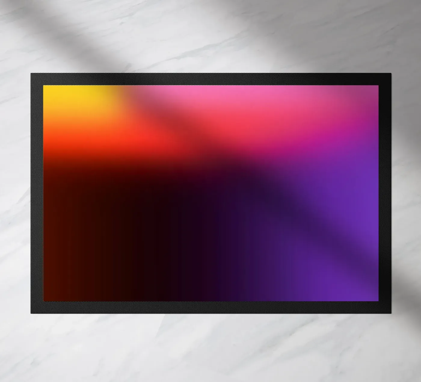 Purple Flame doormat by UrbanART