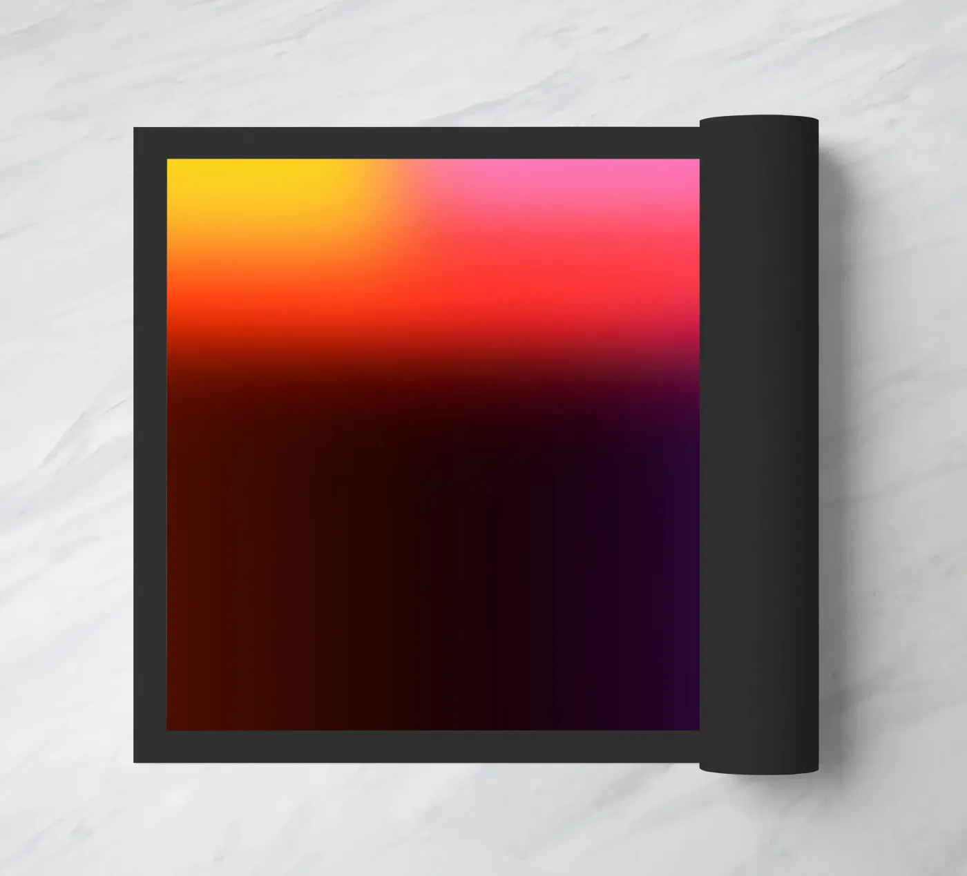 Purple Flame doormat by UrbanART