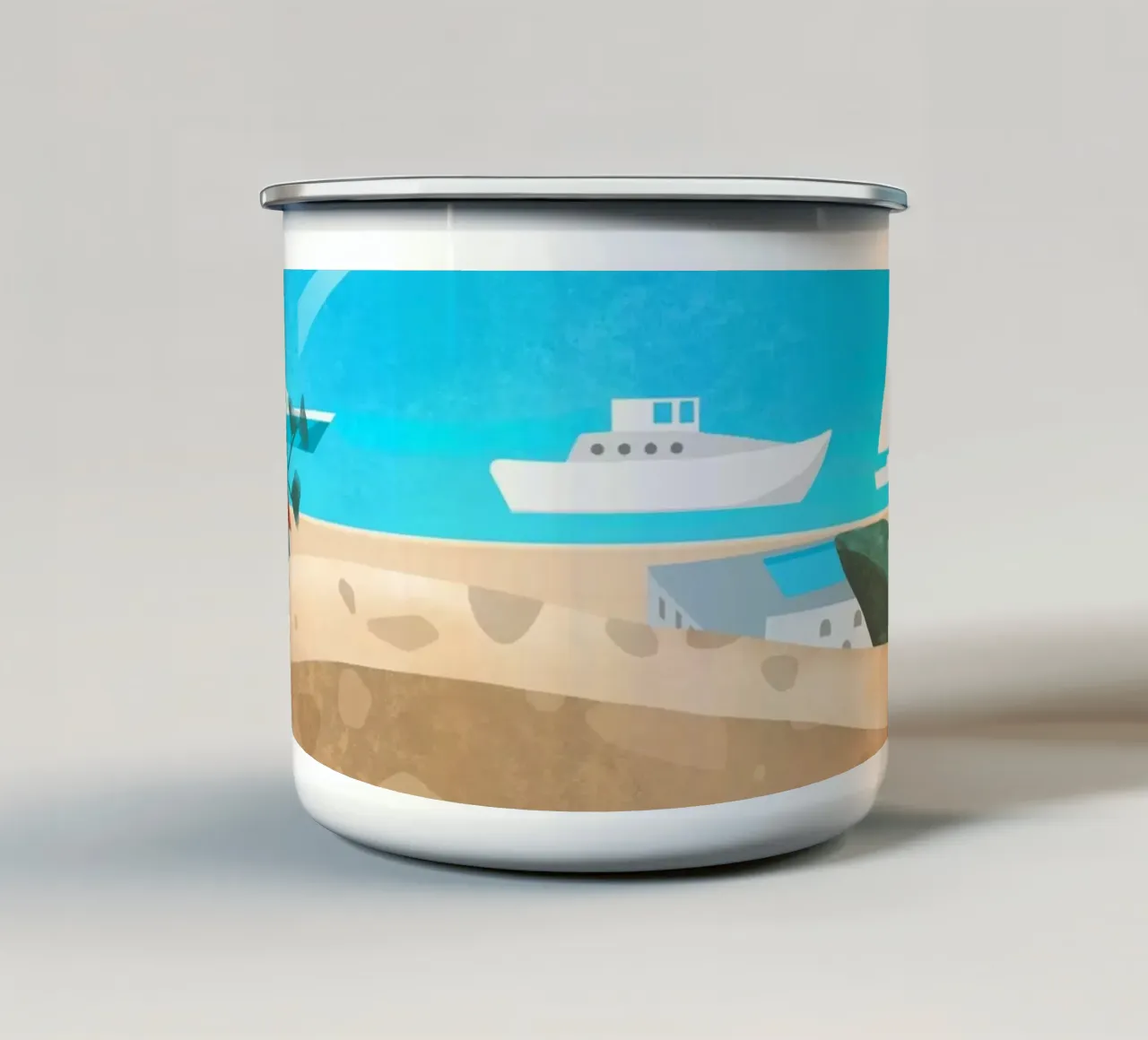 Hvar island tazza in smalto da PetrArts