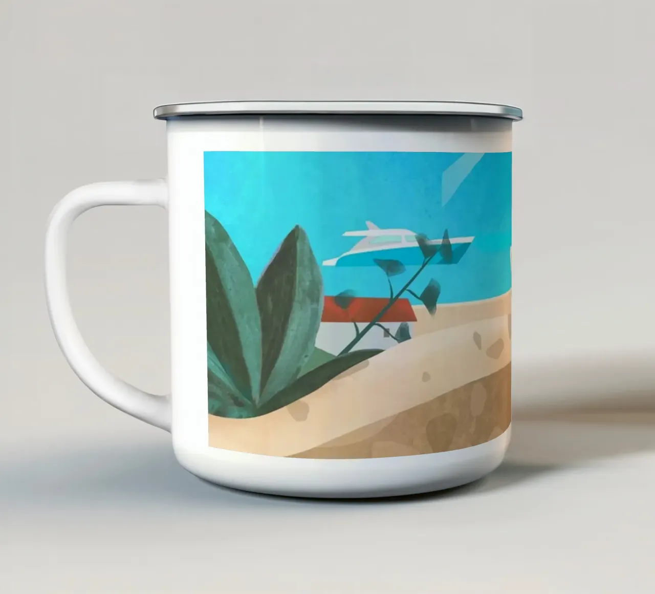 Hvar island tazza in smalto da PetrArts