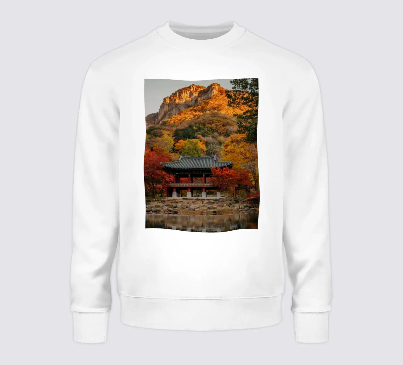 Tempio della Montagna d'Autunno in Corea del Sud felpa da mbgraphx2