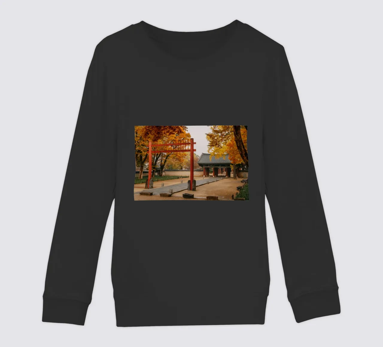 Tempio in autunno a Jeonju, Corea del Sud felpa bambino da mbgraphx2