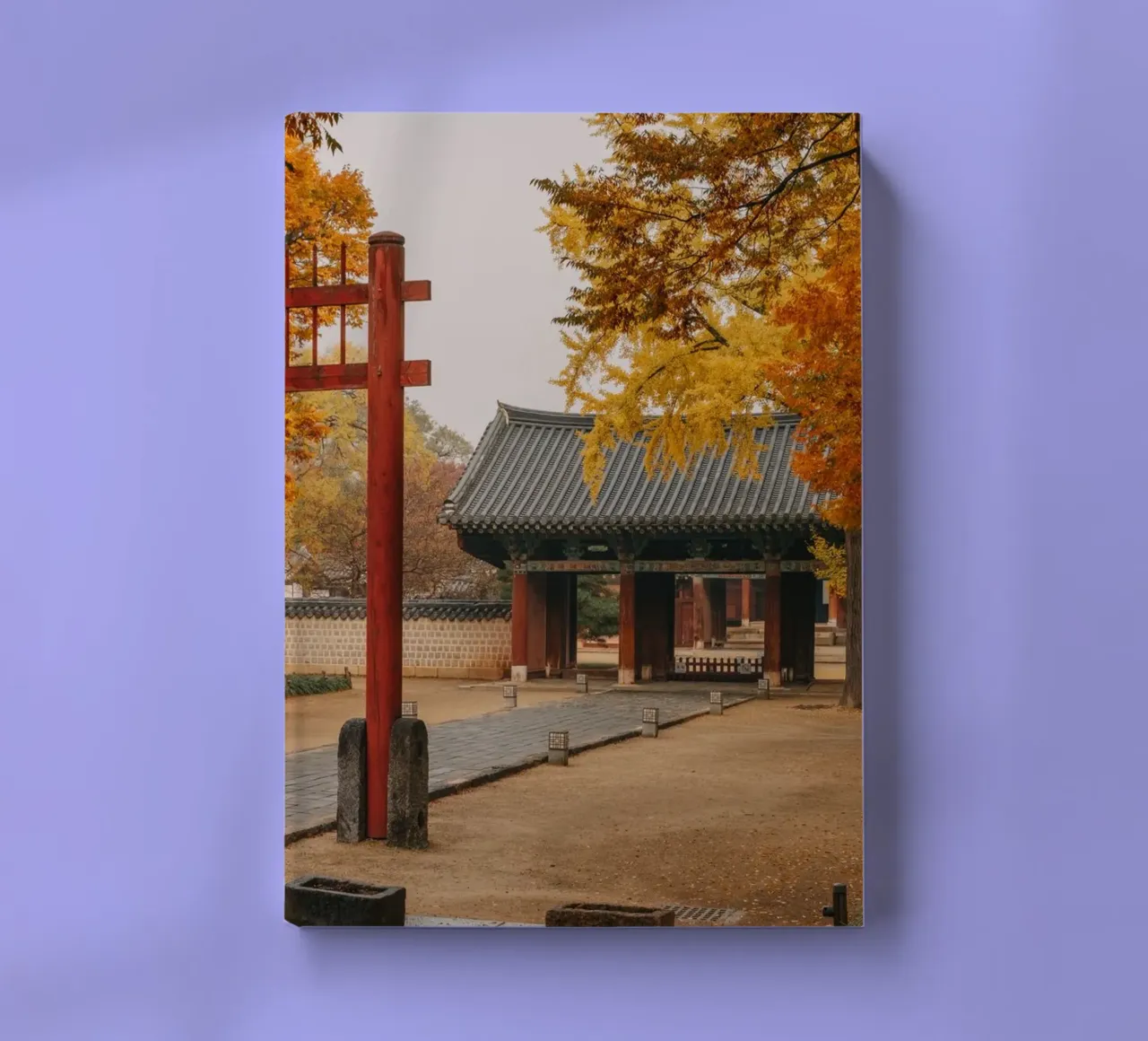 Tempio in autunno a Jeonju, Corea del Sud diario da mbgraphx2