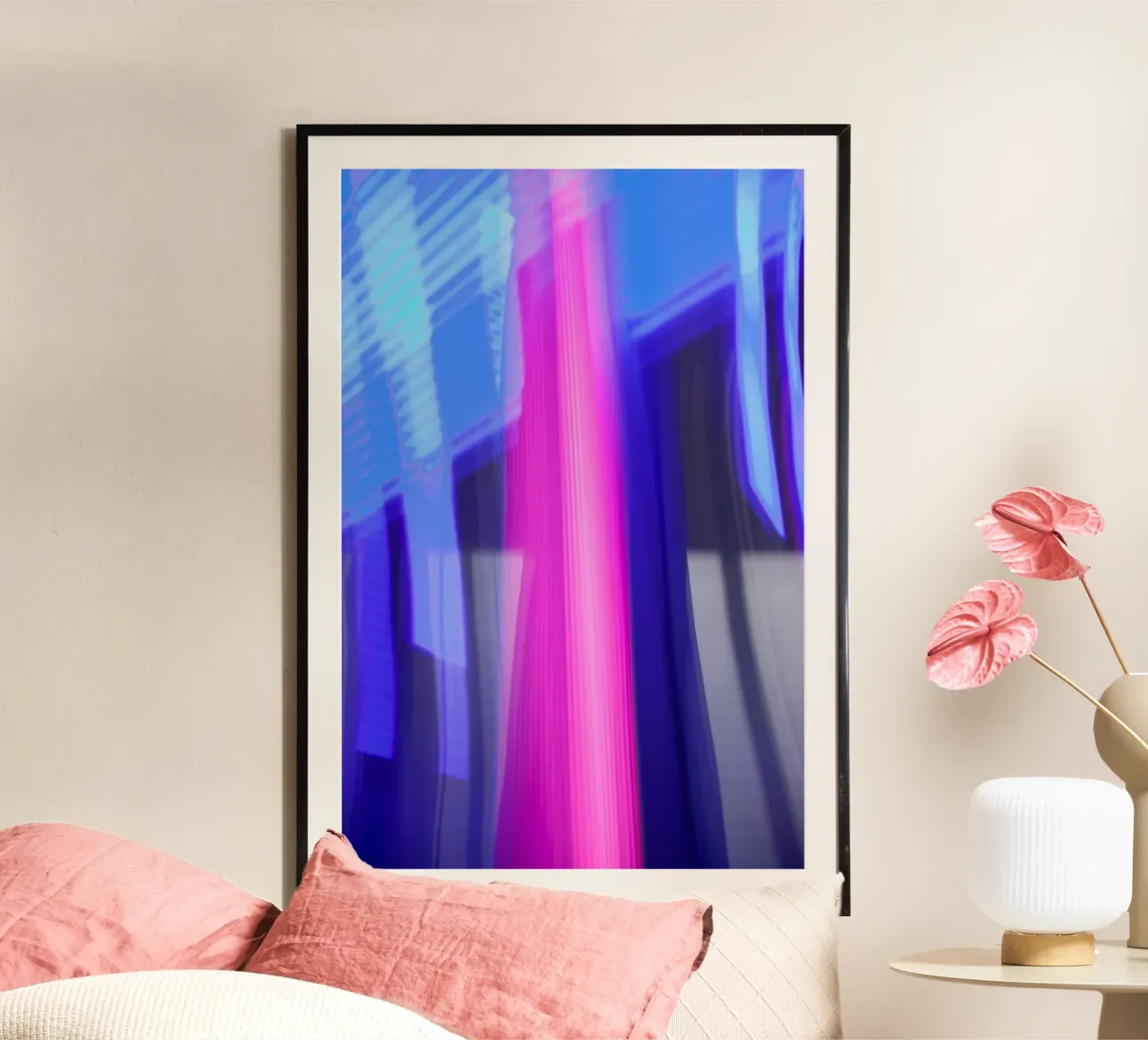 Pink Stripe poster da UrbanART