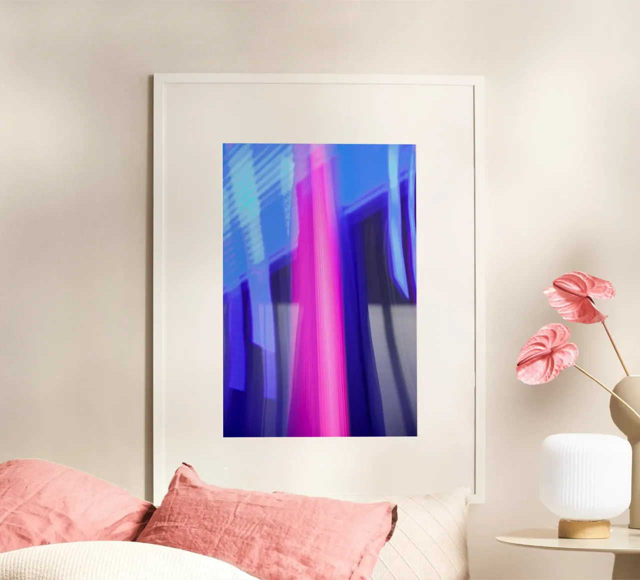 Pink Stripe poster da UrbanART