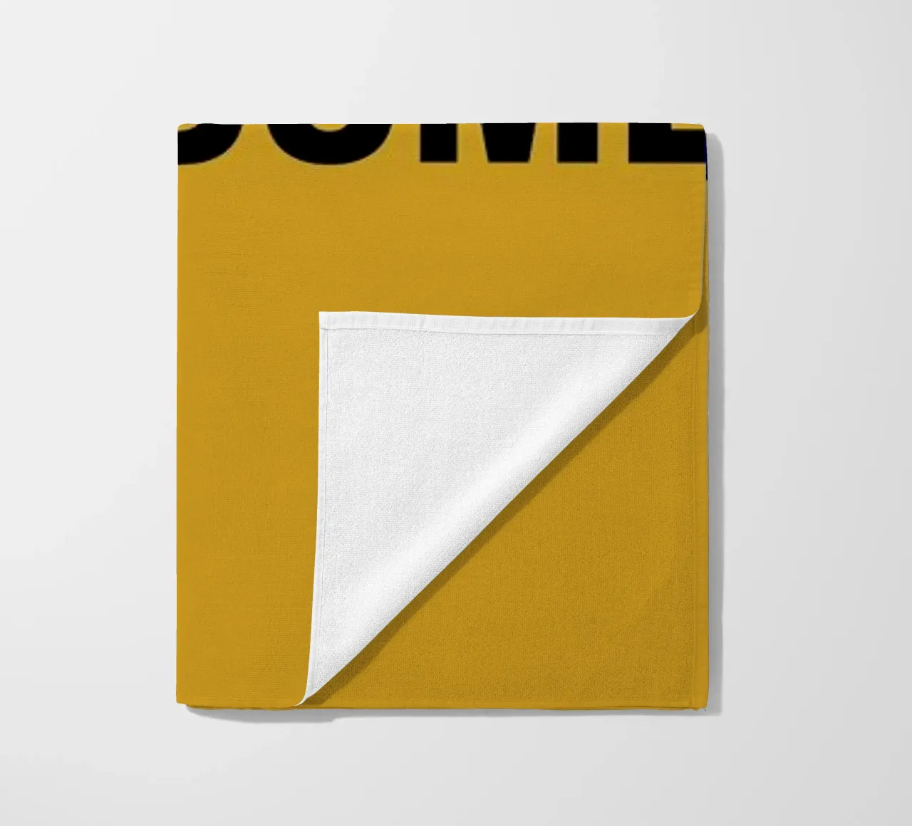 Wake Up and Be Awesome Poster Yellow telo mare da Naxart