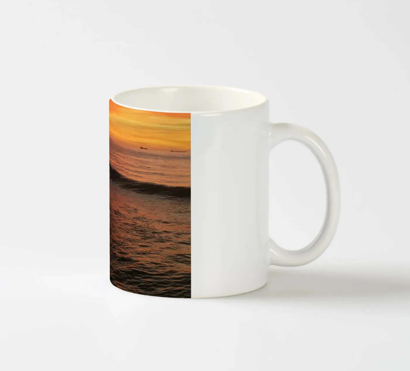 Sunset wave tazza in ceramica da Moias Design