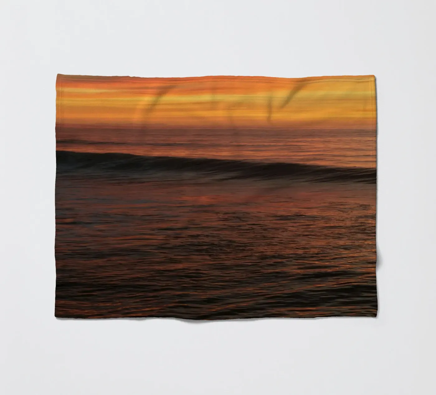 Sunset wave coperta in pile da Moias Design