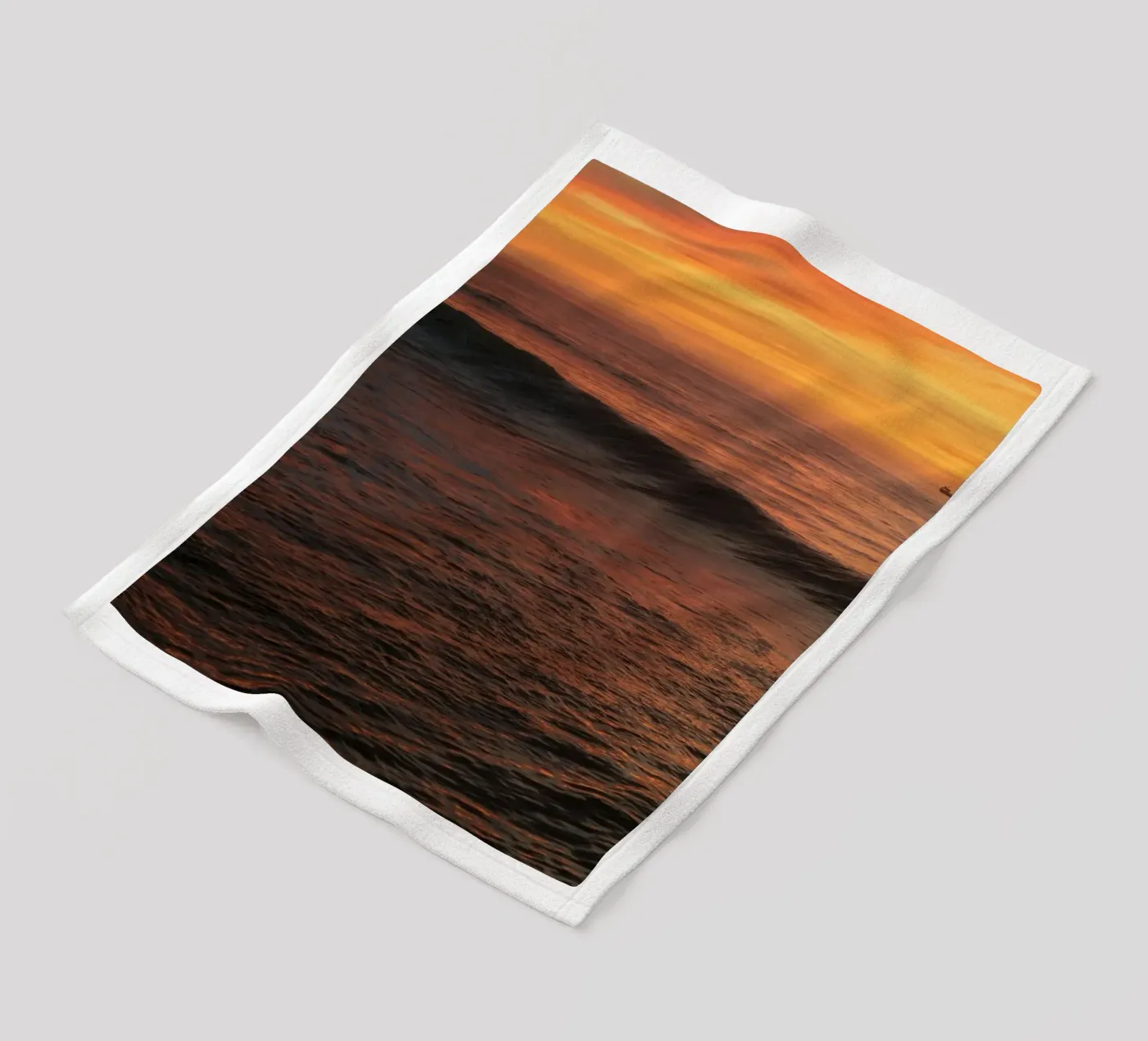 Sunset wave coperta in pile da Moias Design