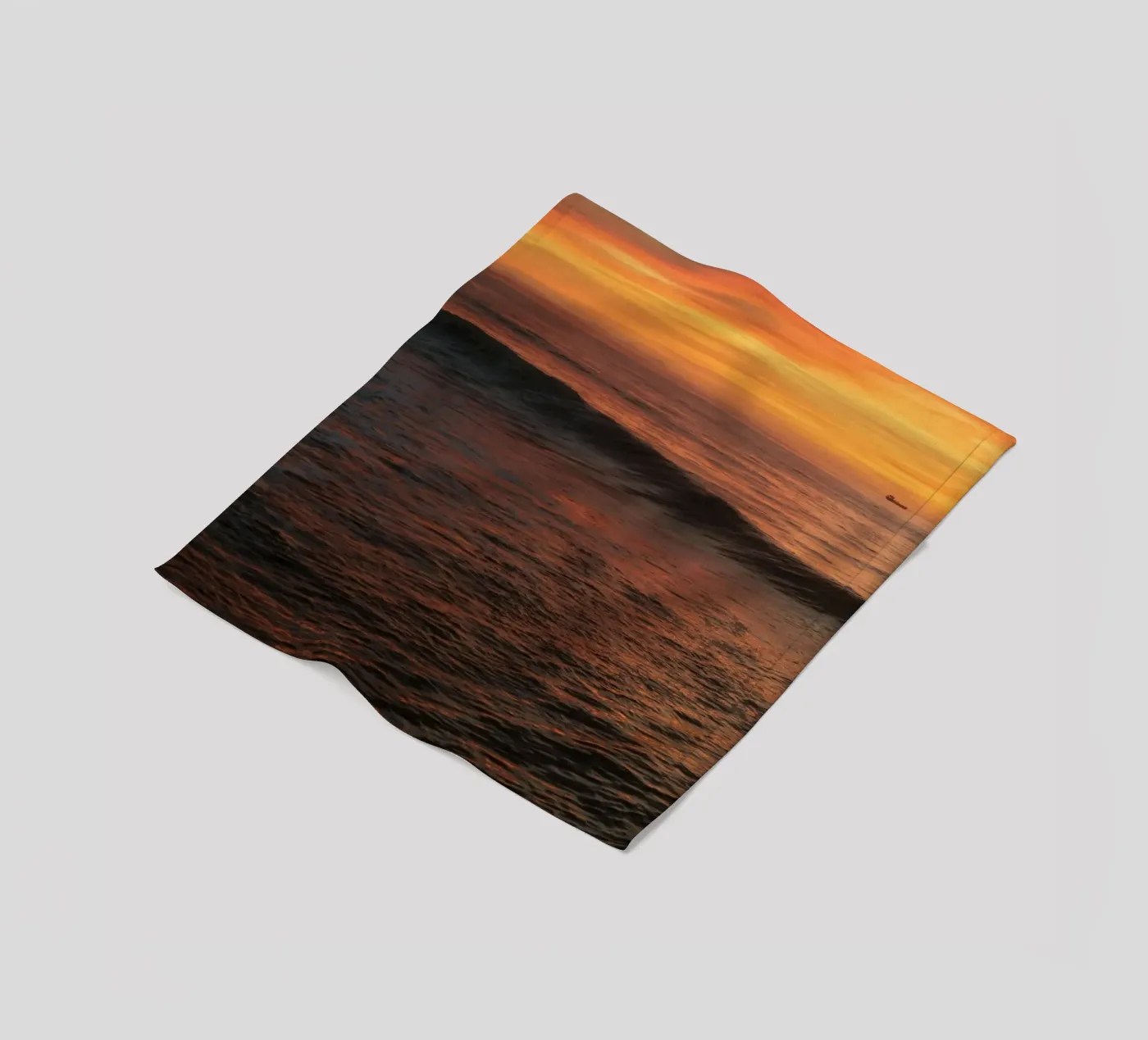 Sunset wave fleecedeken van Moias Design