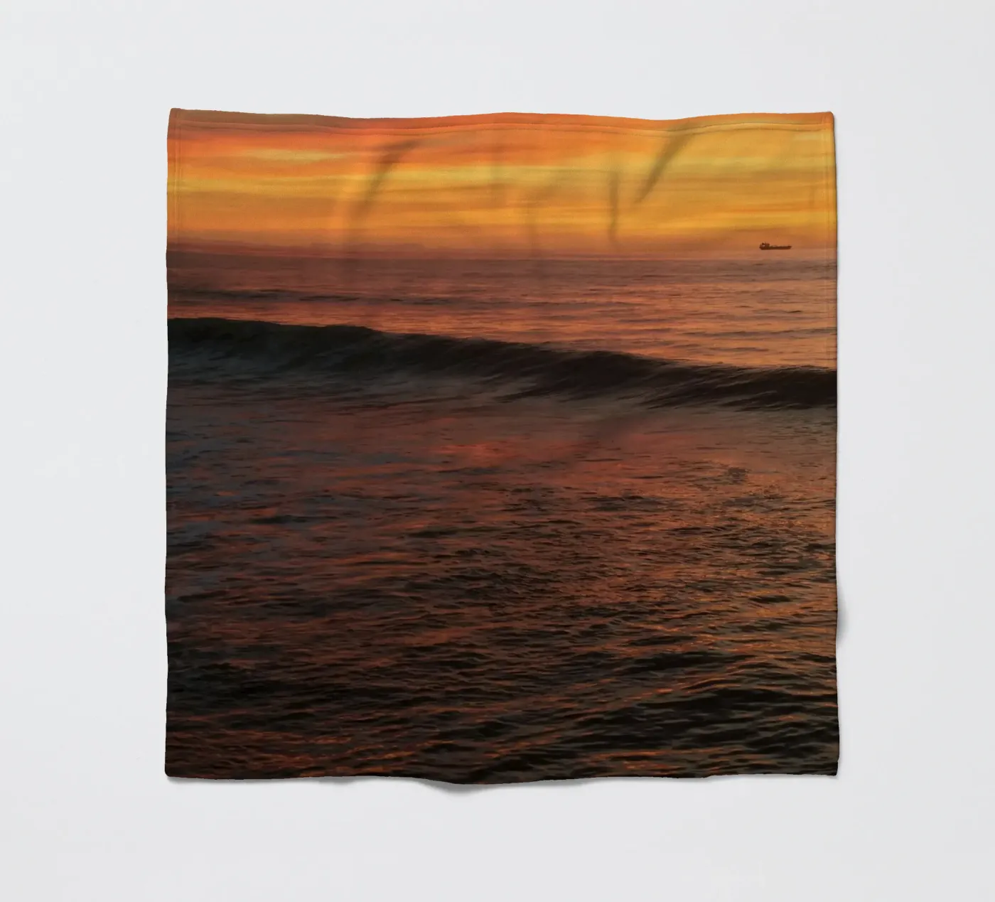 Sunset wave fleecedeken van Moias Design