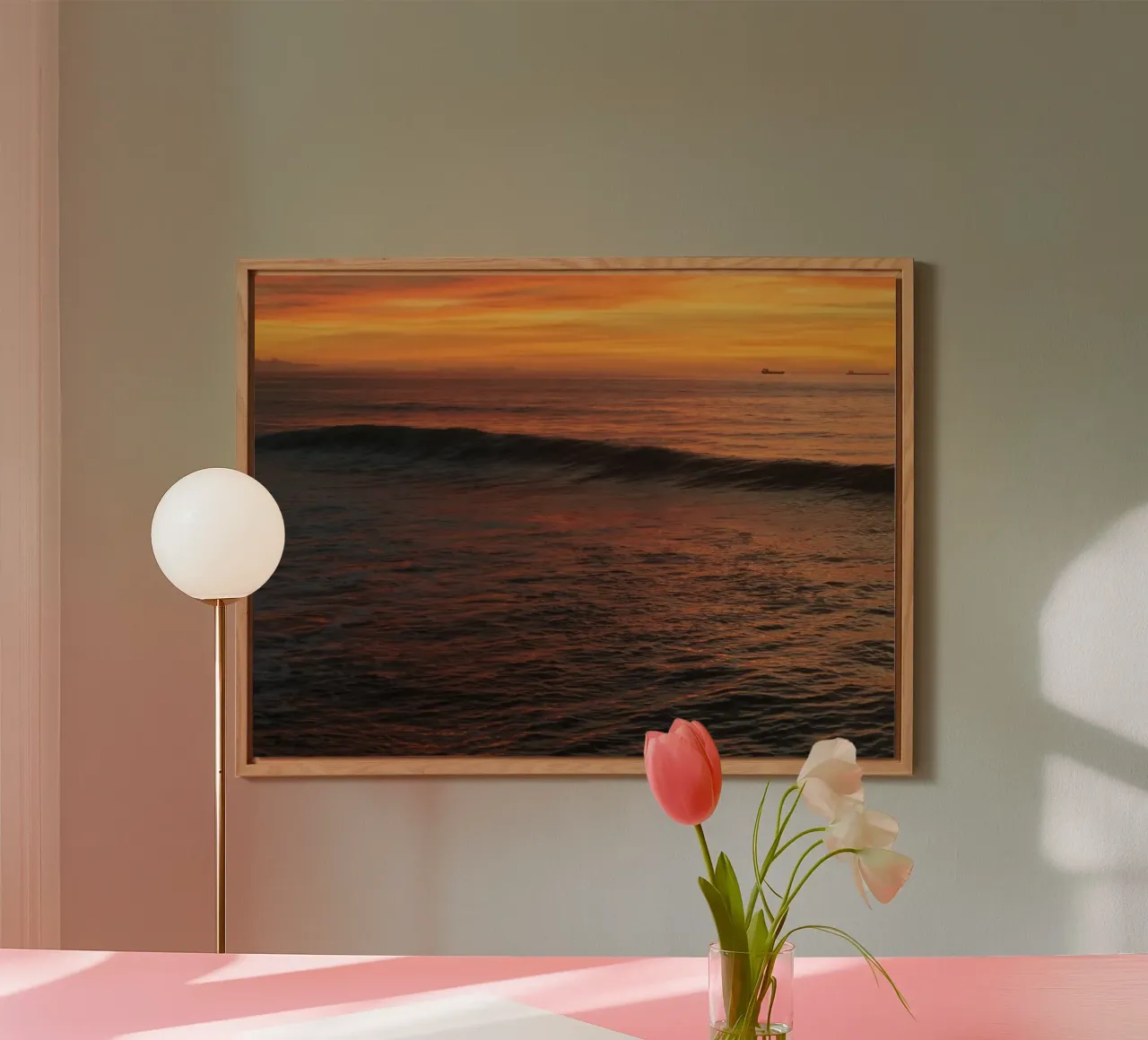 Sunset wave forex plate by Moias Design