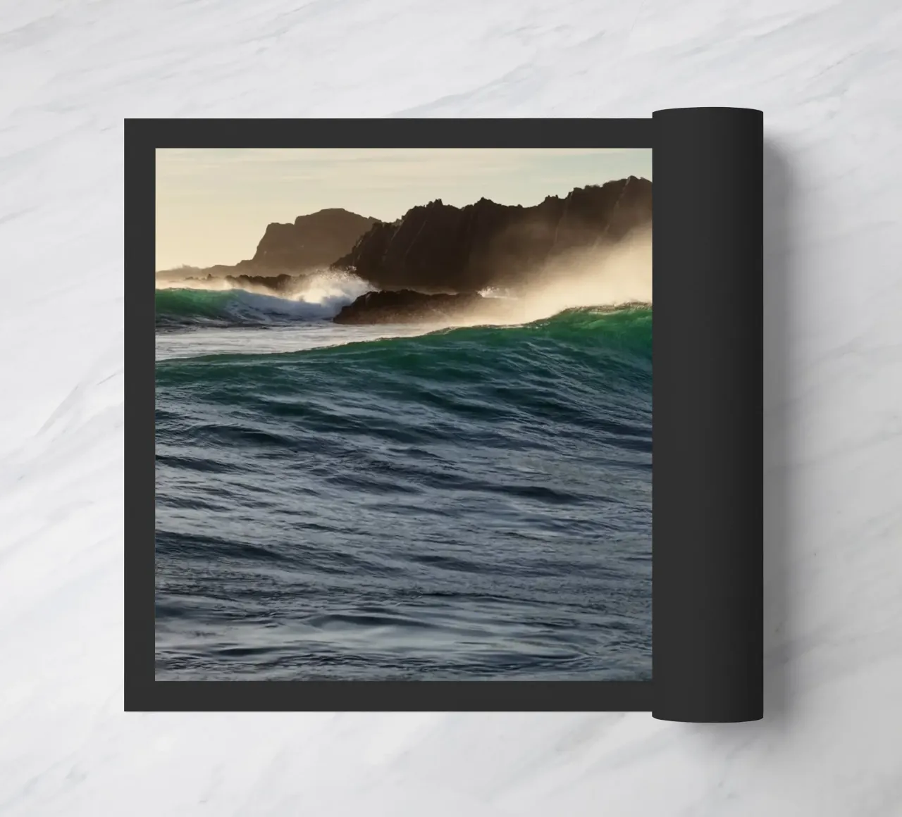 Wave spray doormat by Moias Design