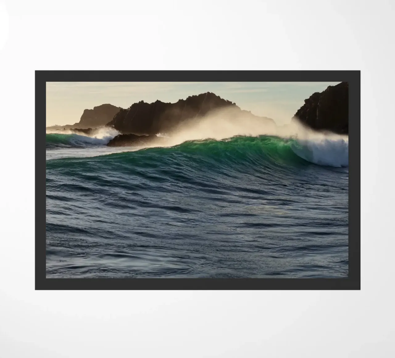 Wave spray doormat by Moias Design