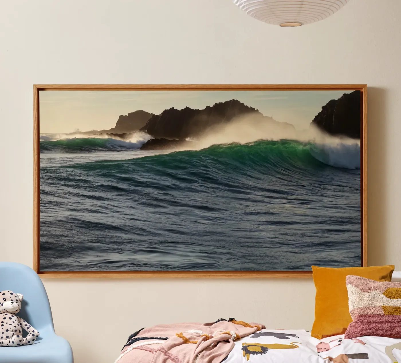 Wave spray canvas van Moias Design
