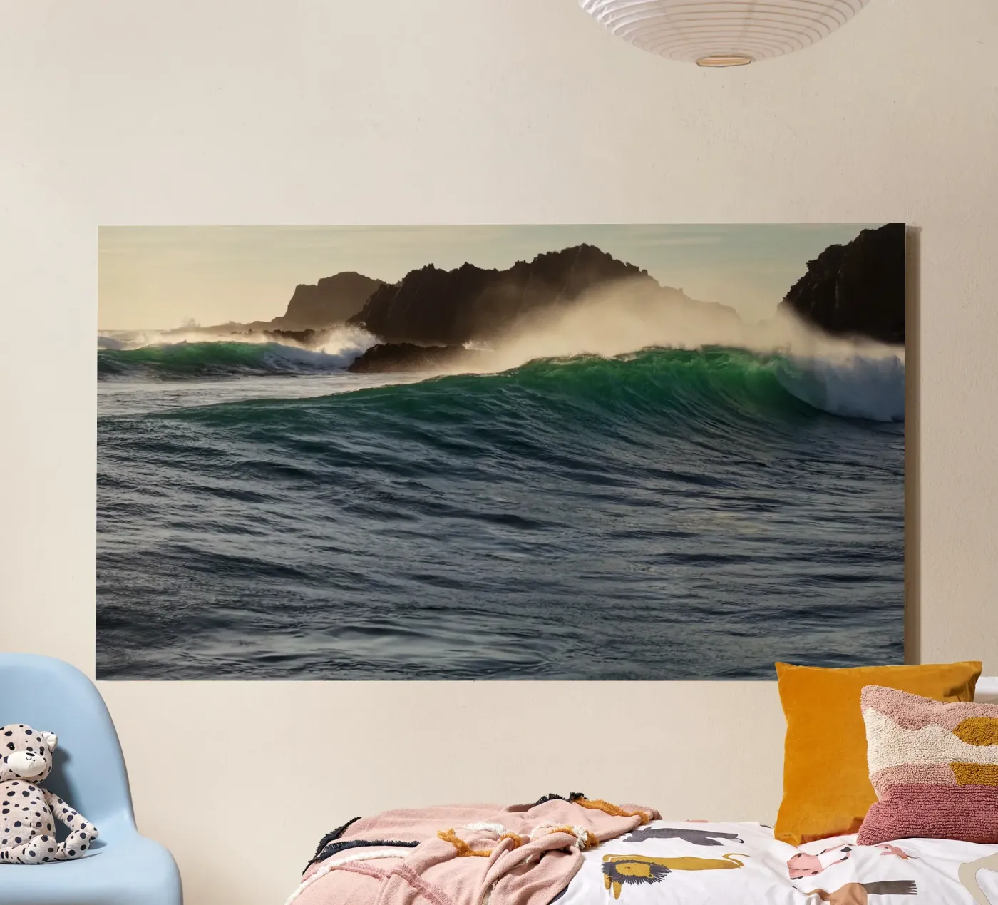 Wave spray canvas van Moias Design