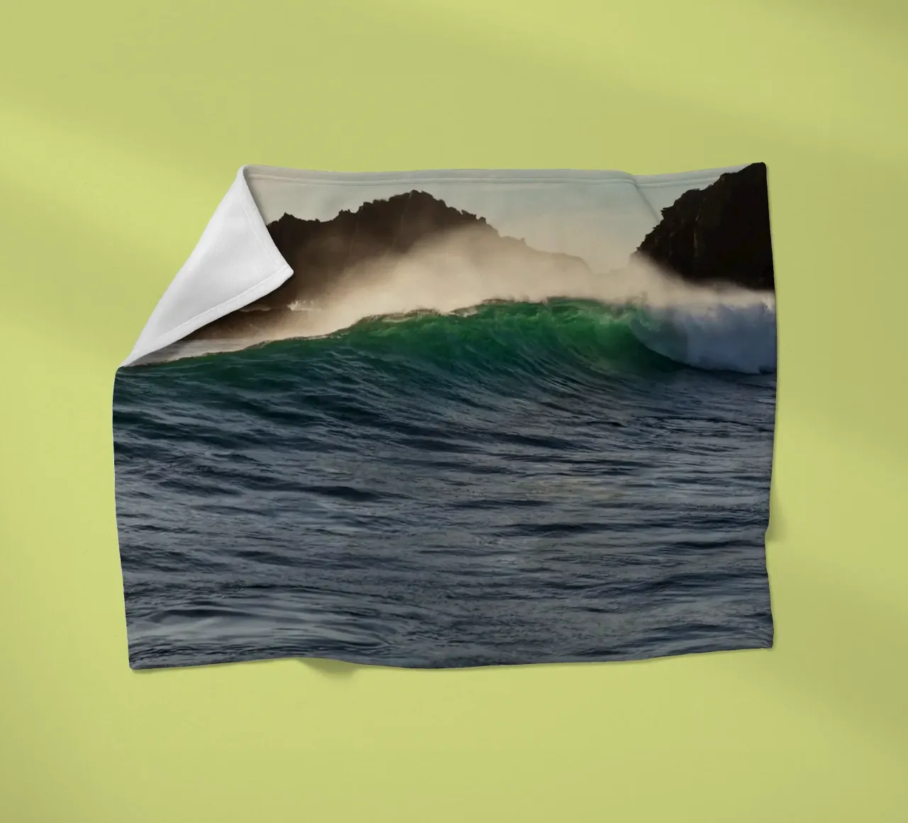 Wave spray fleecedeken van Moias Design