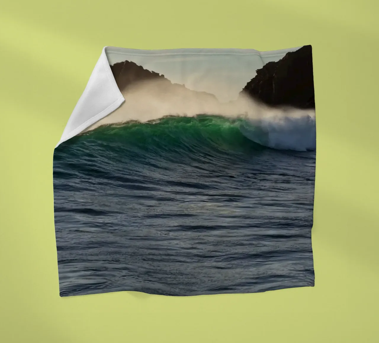 Wave spray fleecedeken van Moias Design