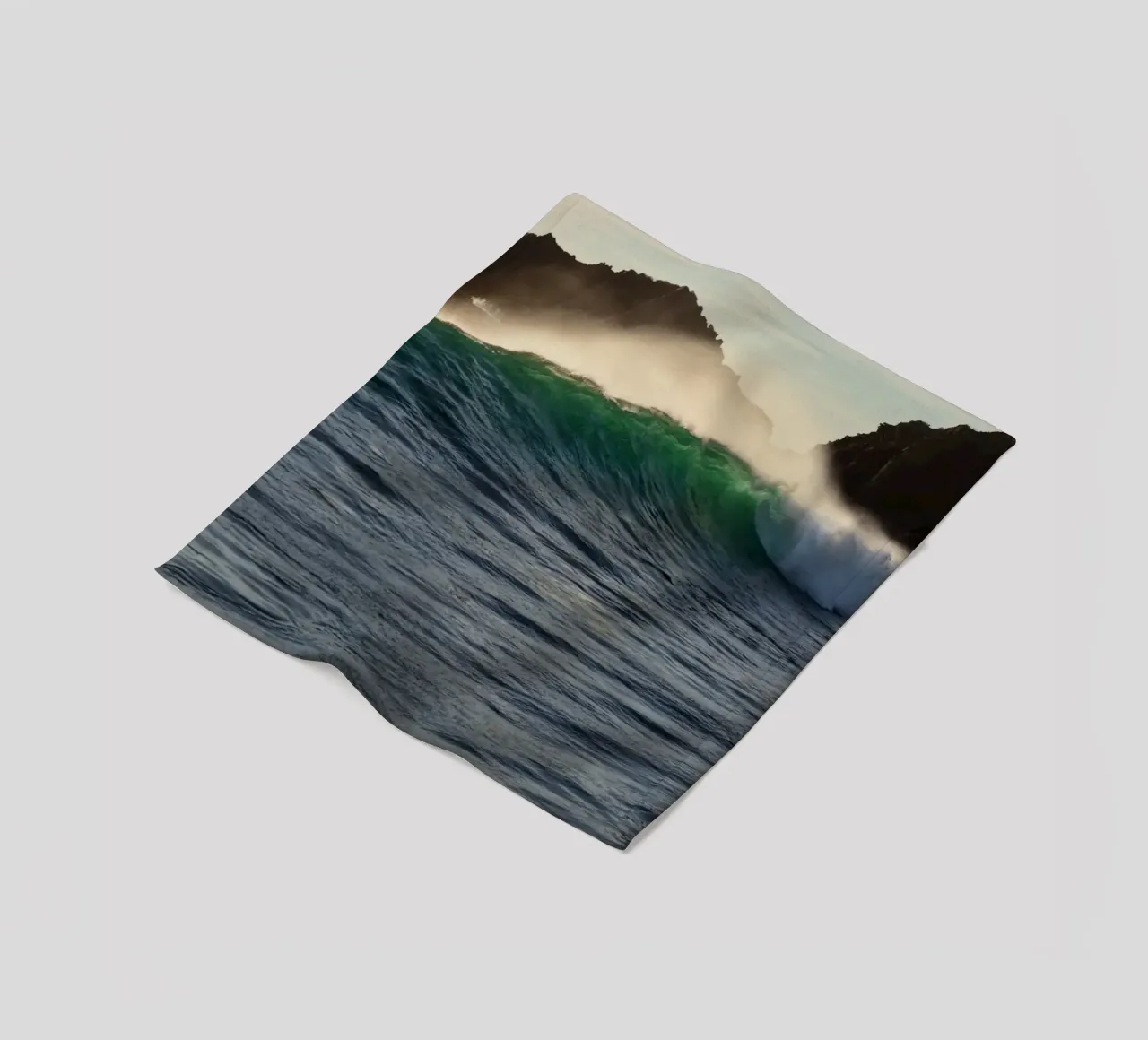 Wave spray fleecedeken van Moias Design