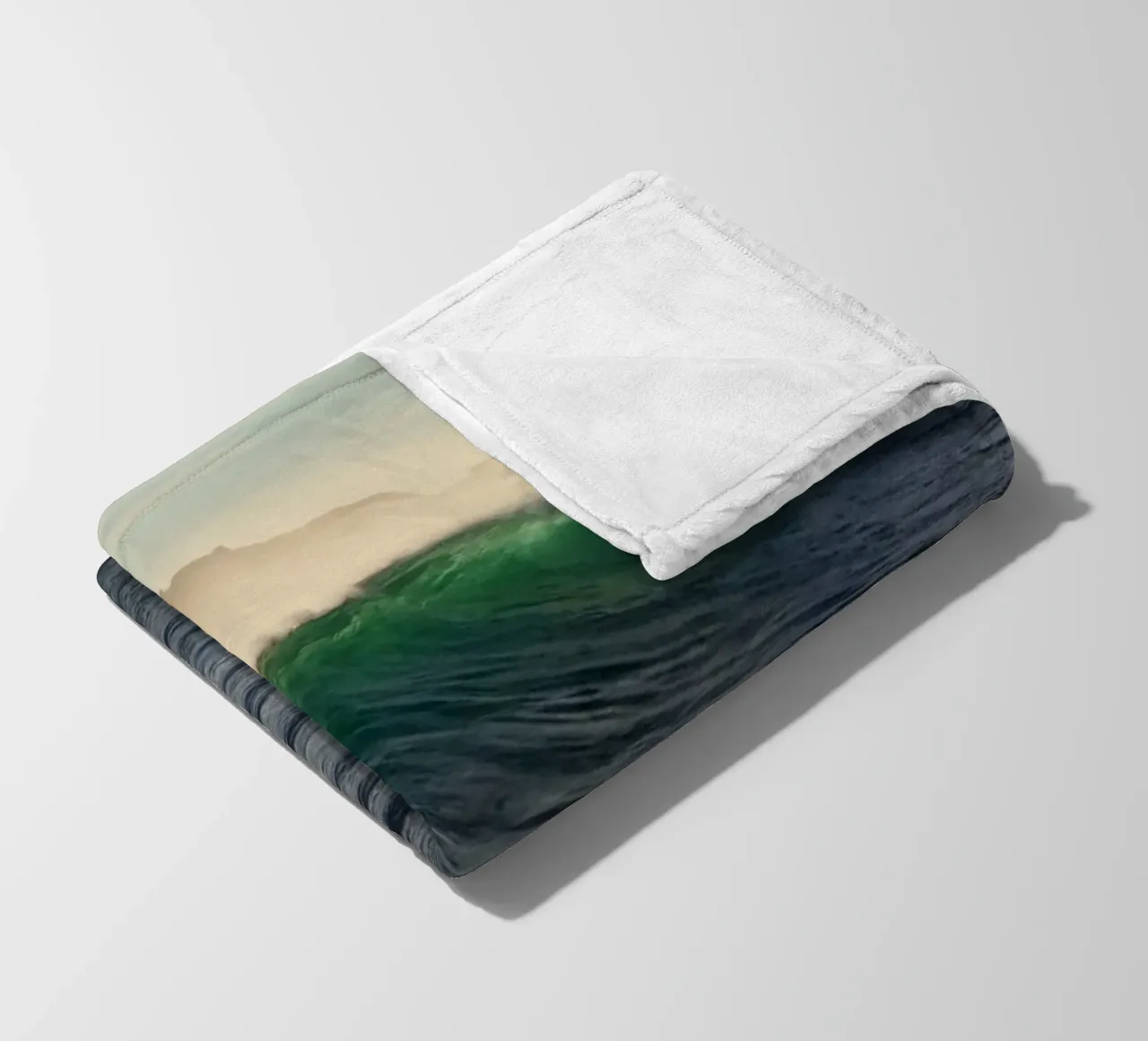 Wave spray fleecedeken van Moias Design